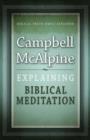 Image for Explaining Biblical Meditation