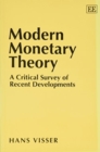 Image for MODERN MONETARY THEORY : A Critical Survey of Recent Developments