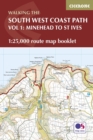 Image for South West Coast Path Map Booklet - Vol 1: Minehead to St Ives : 1:25,000 OS Route Mapping