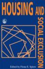 Image for Housing and social exclusion