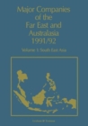 Image for Major Companies of the Far East and Australasia : v. 1 : South East Asia