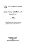 Image for Joint Ventures in East Asia:Legal Issues