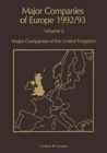 Image for Major Companies of Europe : Major Companies of the United Kingdom