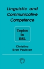 Image for Linguistic and Communicative Competence