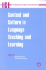 Image for Context and culture in language teaching and learning