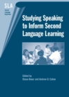 Image for Studying speaking to inform second language learning : 8