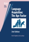 Image for Language acquisition  : the age factor