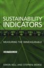Image for Sustainability indicators  : measuring the immeasurable?