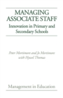Image for Managing Associate Staff : Innovation in Primary and Secondary Schools