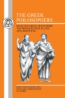 Image for The Greek philosophers  : selected Greek texts from the Presocratics, Plato, and Aristotle