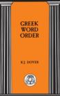 Image for Greek Word Order