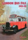 Image for London Bus File 1933-39 : Single Deckers : Single Decker