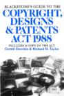 Image for Blackstone&#39;s Guide to the Copyright, Designs and Patents Act 1988
