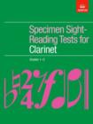 Image for Specimen sight-reading tests for clarinet: Grades 1-5