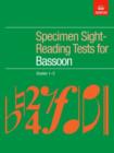 Image for Specimen Sight-Reading Tests for Bassoon, Grades 1-5