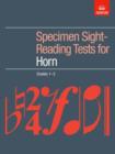 Image for Specimen Sight-Reading Tests for Horn, Grades 1-5