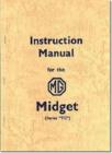 Image for MG Midget TC Official Instruction Manual