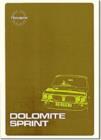 Image for Triumph Dolomite Sprint Workshop Manual