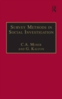 Image for Survey Methods in Social Investigation