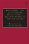 Image for Fundamental Legal Conceptions As Applied in Judicial Reasoning by Wesley Newcomb Hohfeld
