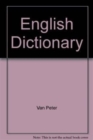 Image for ENGLISH DICTIONARY LARGE