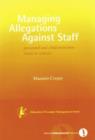 Image for Managing Allegations Against Staff : Personnel and Child Protection Issues in Schools