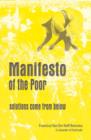 Image for Manifesto of the poor  : solutions come from below