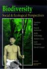 Image for Biodiversity : Social and Ecological Perspectives