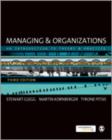 Image for Managing and Organizations : An Introduction to Theory and Practice