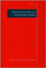 Image for Institutional Theory in Organization Studies