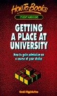 Image for Getting a place at university  : how to gain admission on a course of your choice
