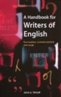 Image for A handbook for writers of English  : punctuation, common practice and usage