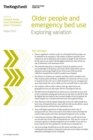 Image for Older people and emergency bed use  : exploring variation