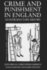 Image for Crime and punishment in England, 1100-1990  : an introductory history