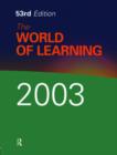 Image for The World of Learning 2003