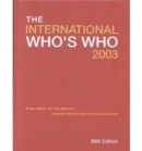 Image for The International Who&#39;s Who Book 2003 and Online Bundle
