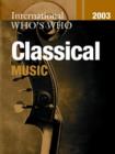 Image for International who&#39;s who in classical music 2003