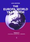 Image for Europa World Year Book V2 2003