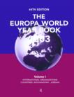 Image for Europa World Year Bk 2003  V1