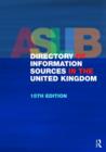 Image for The Aslib Directory of Information Sources in the United Kingdom