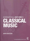 Image for International Who&#39;s Who in Classical/Popular Music Set 2010