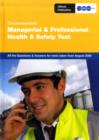 Image for ConstructionSkills managerial and professional health &amp; safety test  : all the questions and answers for tests taken from August 2009