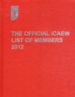 Image for The official ICAEW list of members 2012