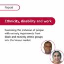 Image for Ethnicity, Disability and Work : Examining the Inclusion of People with Sensory Impairments from Black and Minority Ethnic Groups into the Labour Market : Report