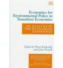 Image for Economics for Environmental Policy in Transition Economies