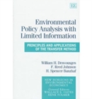 Image for Environmental Policy Analysis With Limited Information