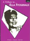 Image for A Tribute to Ella Fitzgerald : (Piano, Vocal, Guitar)