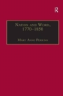 Image for Nation and word, 1770-1850