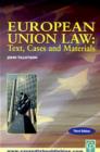 Image for European Union law  : text, cases and materials