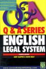 Image for English Legal System Q&amp;A 2003-2004